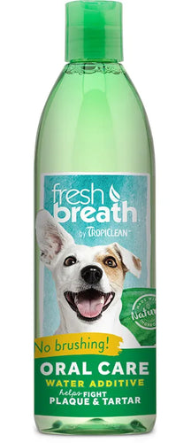 TropiClean Oral Care Water Additive Breath Freshener For Dogs